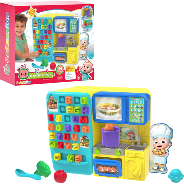 34-Piece Cocomelon Just Play Interactive Learning Kitchen Playset Online Sale