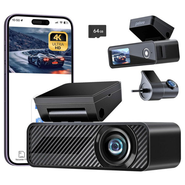 4K+1080P Front & Rear Dual Dash Camera For Cheap
