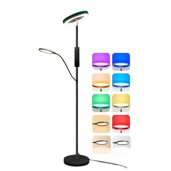 7 Colors Modern Reading Floor lamp For Sale