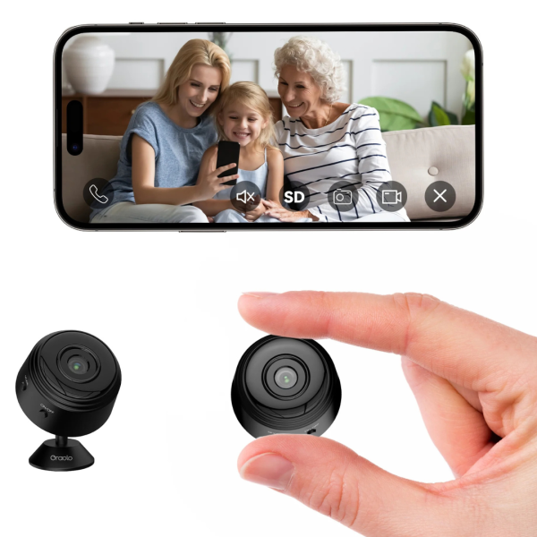 Oraolo Indoor Security Camera with 1080p Clear Night Vision Discount
