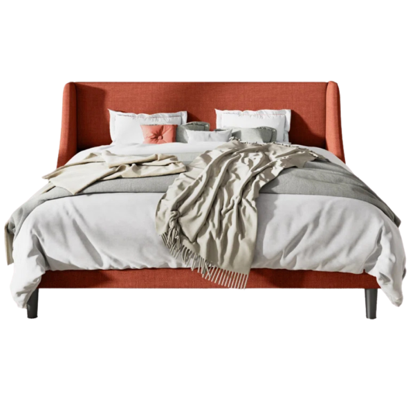 Mercury Row Full Bowdoin Upholstered Wingback Platform Bed Hot on Sale