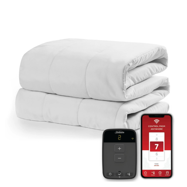 Sunbeam Connected Electric Heated Mattress Pad (39  x 75 ) For Discount