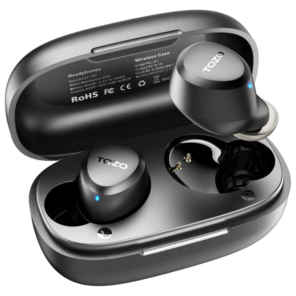 Tozo A1 Mini Wireless Earbuds With Charging Case Hot on Sale