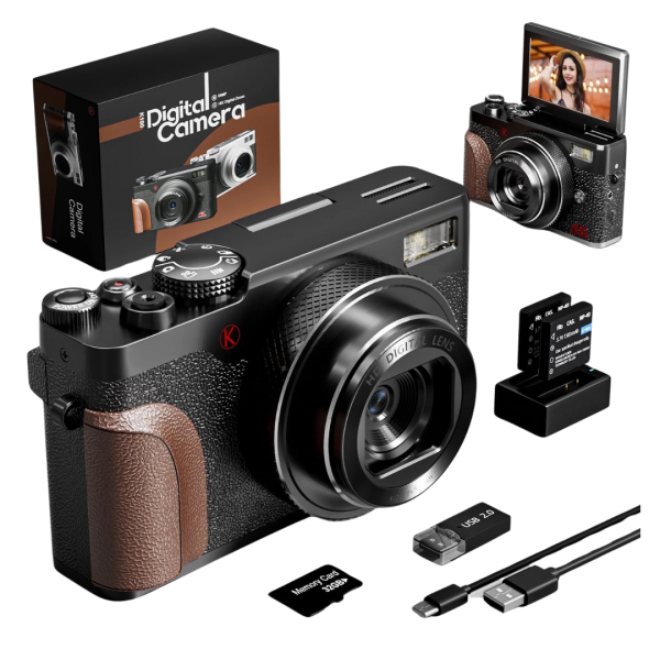 NBD 56MP 4K UHD 16x Zoom Compact Digital Video Camera W  32GB SD Card Online Hot Sale