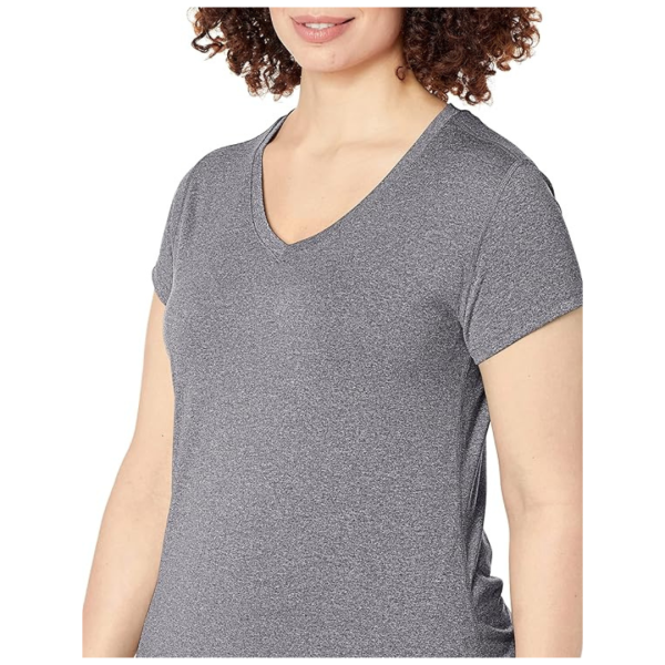Hanes Women s Cooldri Short Sleeve Performance V-Neck T-Shirt (Various) Fashion