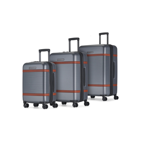 3-Piece Bugatti Wellington Expandable Spinner Hardside Suitcase Set Hot on Sale