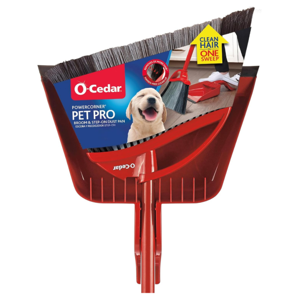 O-Cedar Pet Pro Broom With Step-On Dustpan For Discount