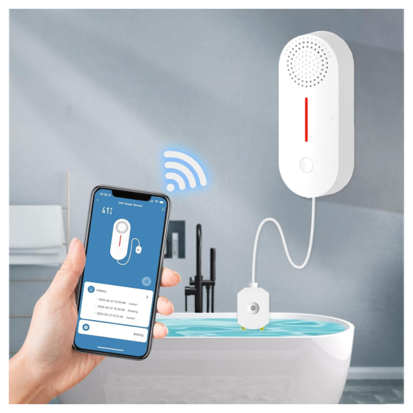 Battery Powered WiFi Water Leak Sensor Online Hot Sale