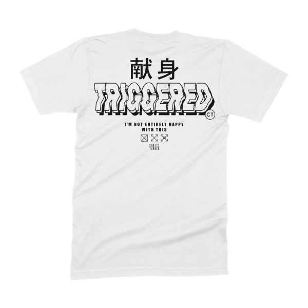 Chris Turner - Triggered Shirt (White) Online - Image 3